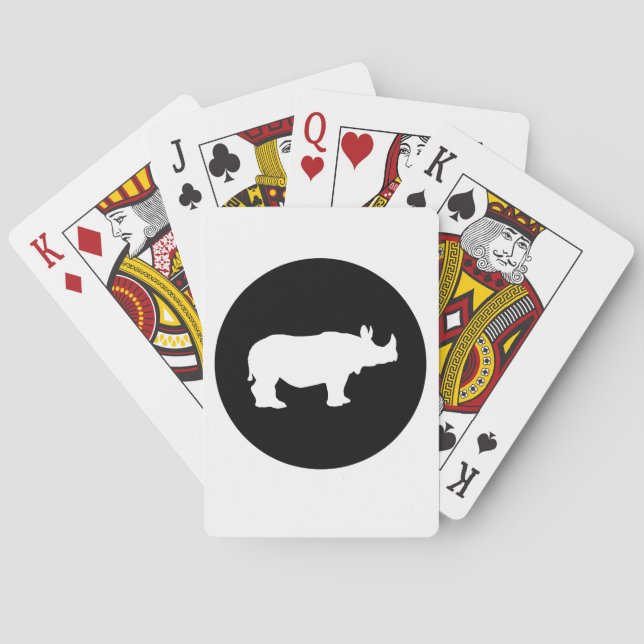 Rhinoceros Playing Cards (Back)