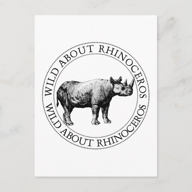 Rhinoceros Postcard (Front)