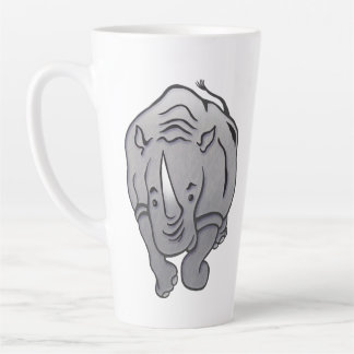 Rhinoceros Rhino Chubby Unicorn Latte Mug