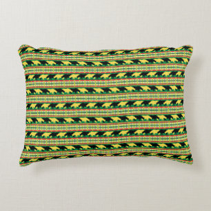 Rhinoceros Safari Weave Pattern Decorative Cushion