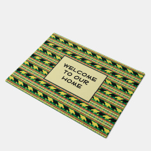 Rhinoceros Safari Weave Pattern Doormat