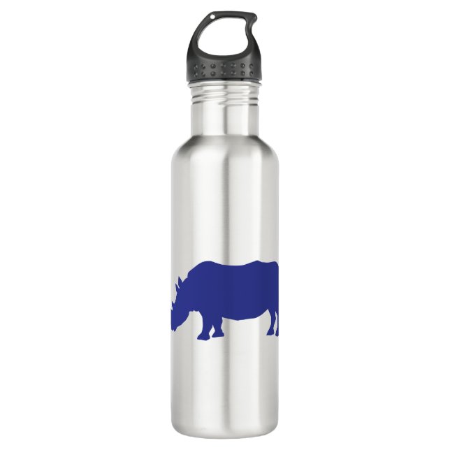 Rhinoceros Silhouette 710 Ml Water Bottle (Front)
