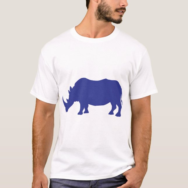Rhinoceros Silhouette T-Shirt (Front)