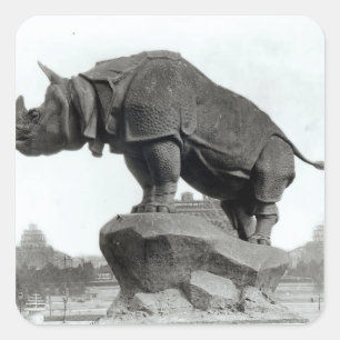 Rhinoceros Square Sticker