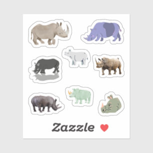 Rhinoceros Stickers