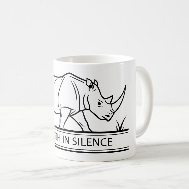 Rhinoceros - Strength In Silence Coffee Mug (Front Right)