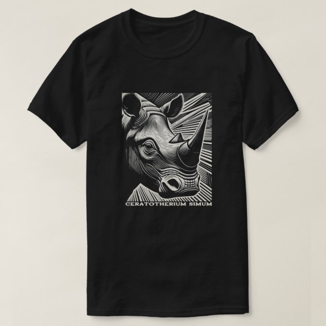 Rhinoceros  T-Shirt (Design Front)