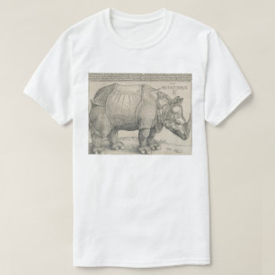 Rhinoceros, Woodcut by Albrecht Durer T-Shirt