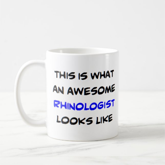 rhinologist, awesome coffee mug (Left)