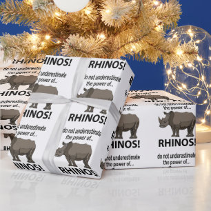 Rhinos Animal Funny Rhinos Wrapping Paper