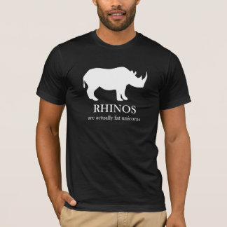 Rhinos are fat unicorns t-shirt