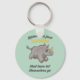 Rhinos are Unicorns Key Ring