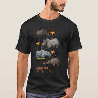 Rhinos Of The World T-Shirt