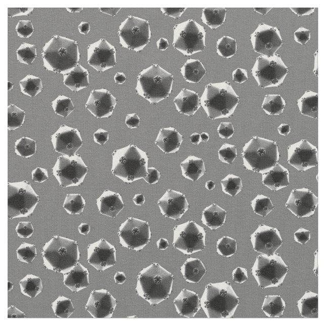 Rhinovirus Grey Fabric (Close Up)