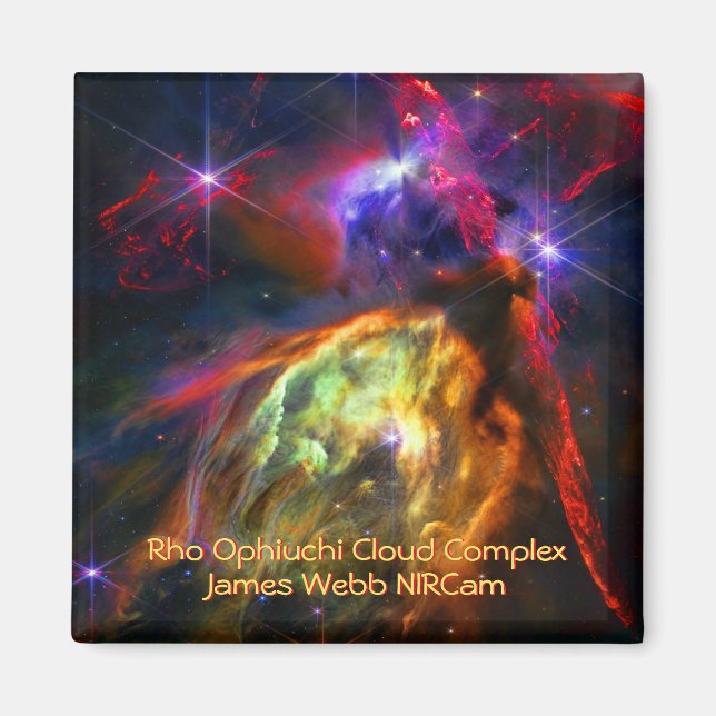 Rho Ophiuchi Cloud Complex - James Webb NIRCam Magnet (Front)