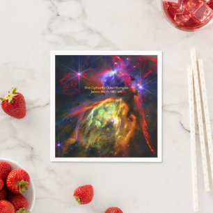 Rho Ophiuchi Cloud Complex, James Webb Space Photo Napkin