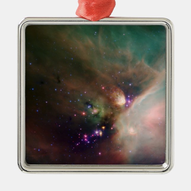 Rho Ophiuchi nebula Metal Tree Decoration (Front)