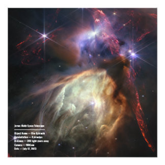 Rho Ophiuchi (NIRCam Image) JWST Image & Prompt Photo Print