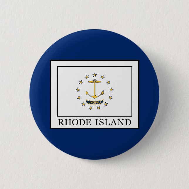 Rhode Island 6 Cm Round Badge (Front)