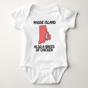 Rhode Island - Also A Breed of Chicken Baby Bodysuit