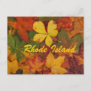 Rhode Island Autumn Leaves Postcard
