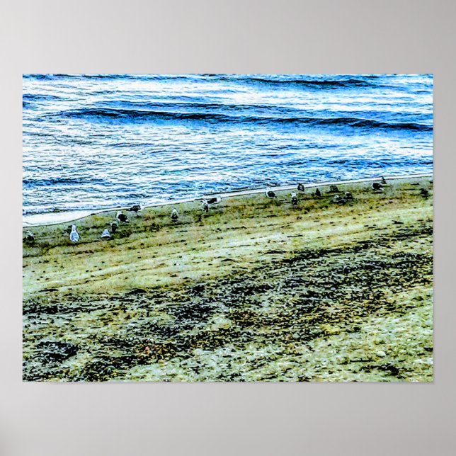 Rhode Island Beach Landscape Photo Poster (Front)
