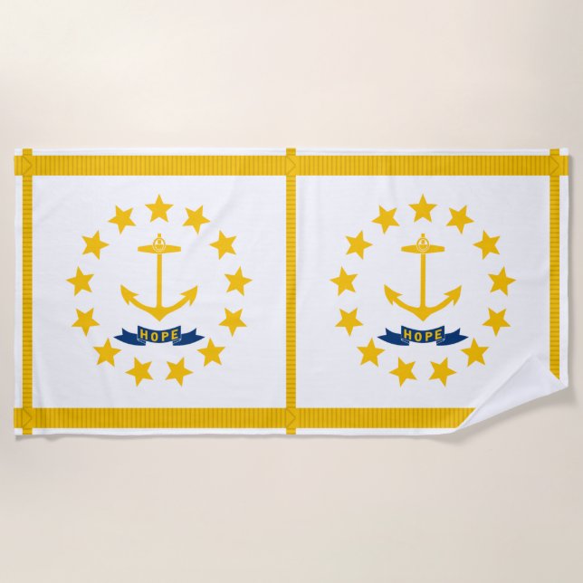 Rhode Island Beach Towel (Front)