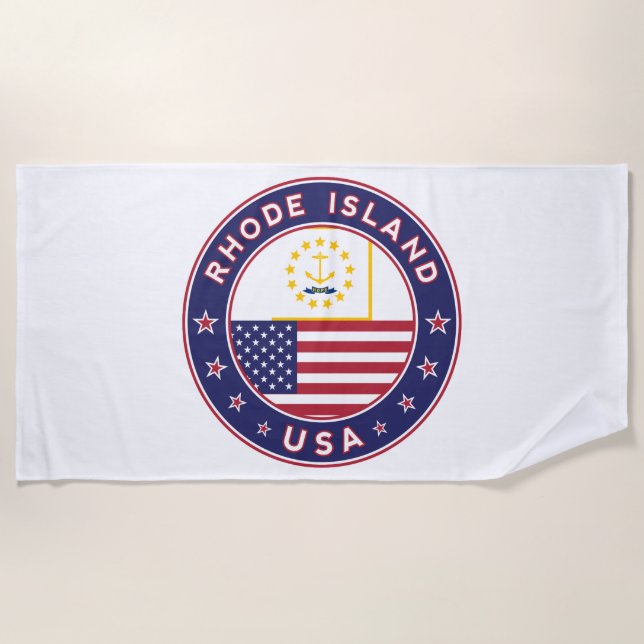 Rhode Island Beach Towel (Front)