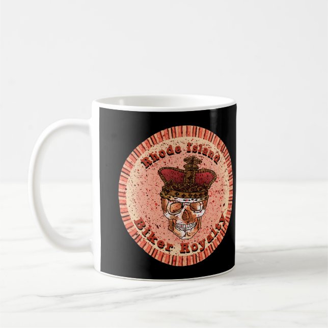 Rhode Island Biker  Coffee Mug (Left)