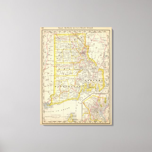 Rhode Island Canvas Print (Front)
