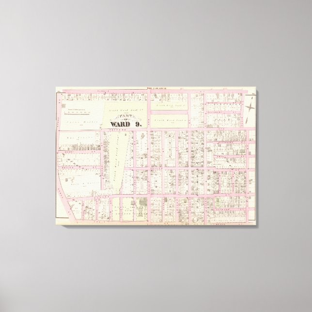 Rhode Island Catholic Orphan Asylum Atlas Map Canvas Print (Front)