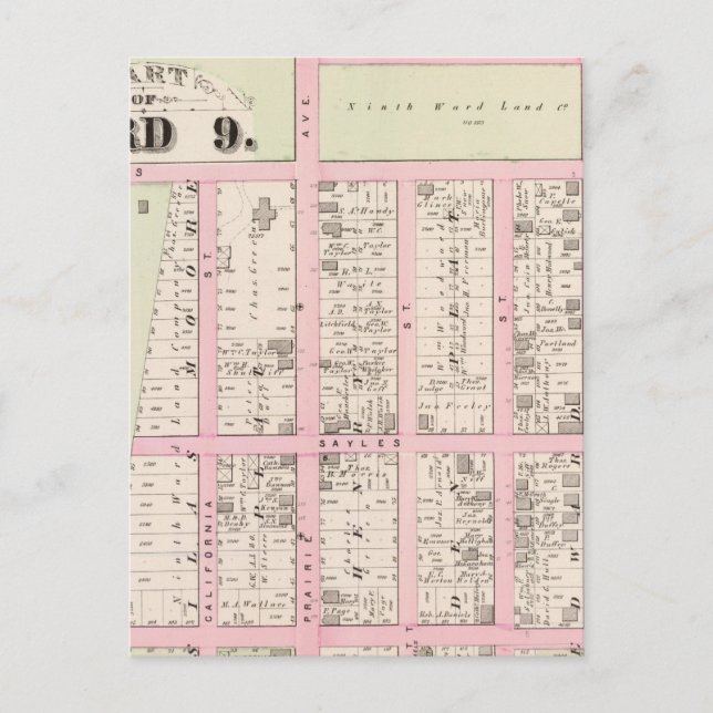 Rhode Island Catholic Orphan Asylum Atlas Map Postcard (Front)