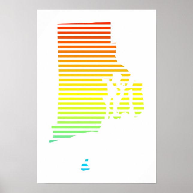 rhode island chill fade poster (Front)