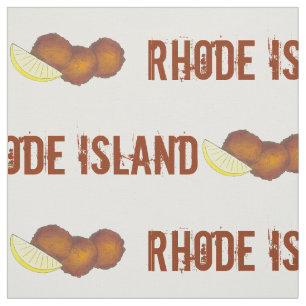 Rhode Island Clam Cakes Fried Clamcakes Seafood RI Fabric