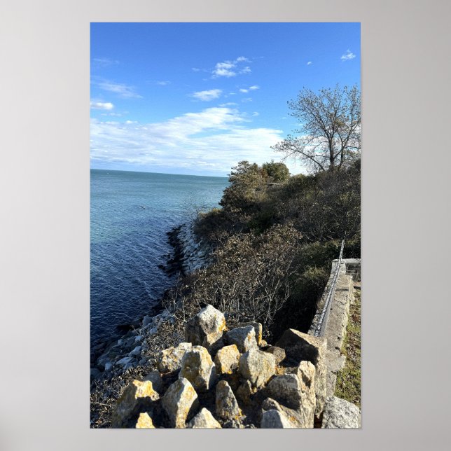 Rhode Island Cliff Walk Poster (Front)