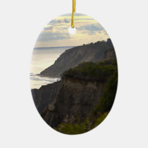 Rhode Island Cliffs at Sunset Ornament 