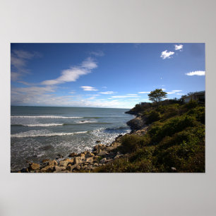 Rhode Island Cliffside Waterscape Poster