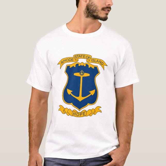 Rhode Island Coat of Arms T-shirt (Front)