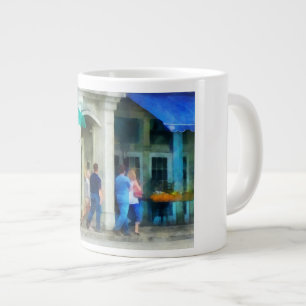 Rhode Island - Eating Out With Friends Newport RI Large Coffee Mug