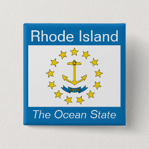 Rhode Island Flag Button