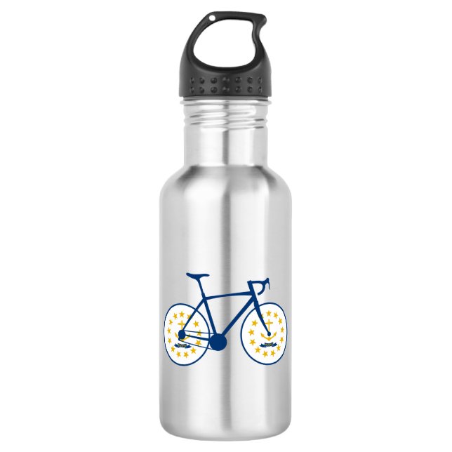 Rhode Island Flag Cycling 532 Ml Water Bottle (Front)