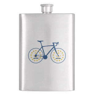 Rhode Island Flag Cycling Hip Flask