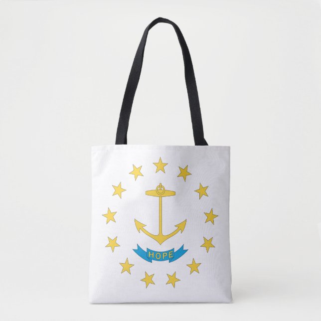 RHODE ISLAND Flag Design - Tote Bag (Front)
