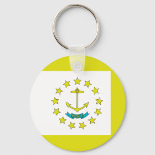 Rhode Island flag Key Ring