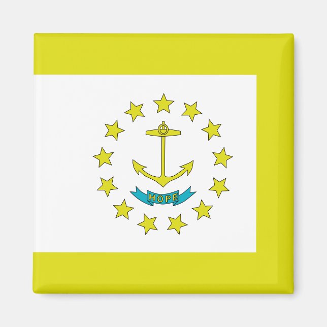 Rhode Island flag Magnet (Front)