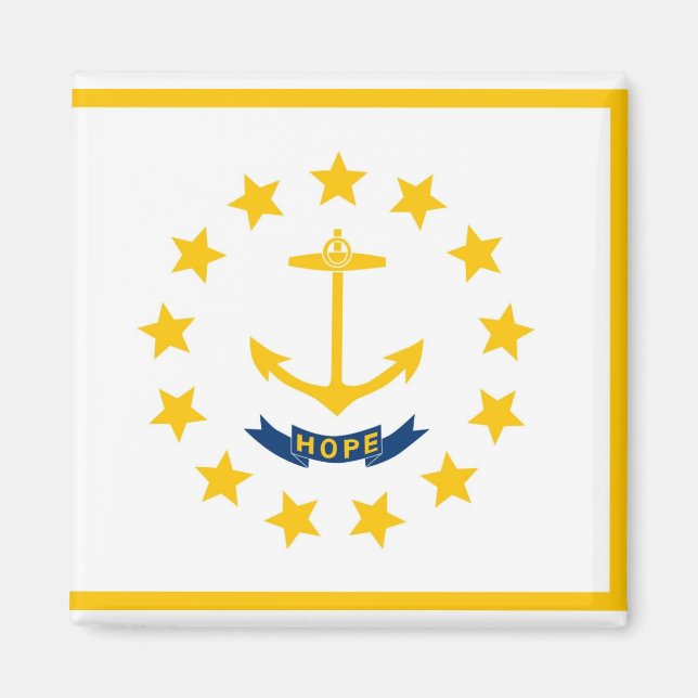 Rhode Island flag Magnet (Front)