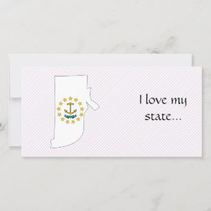 Rhode Island Flag Map