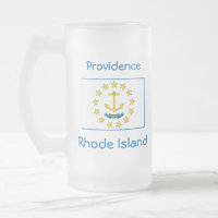 Rhode Island Flag Map City Mug