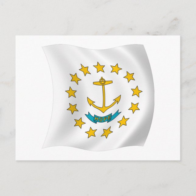 Rhode Island Flag Postcard (Front)