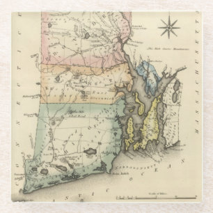 Rhode Island Glass Coaster
